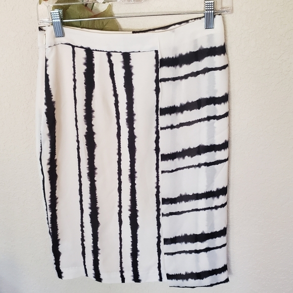 A.L.C. Walsh Silk Stripe Skirt - Picture 6 of 8